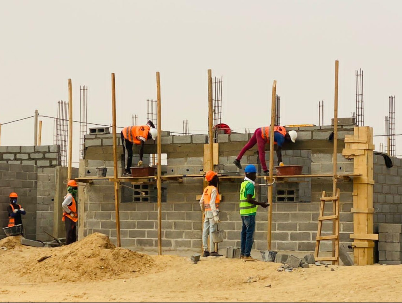 Équipe Etablissement SECKA sur un chantier